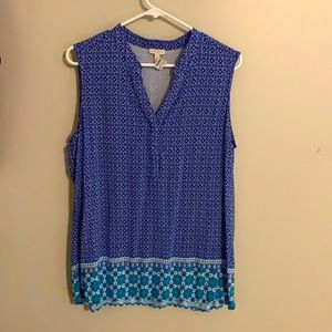 Talbots large blue tank top